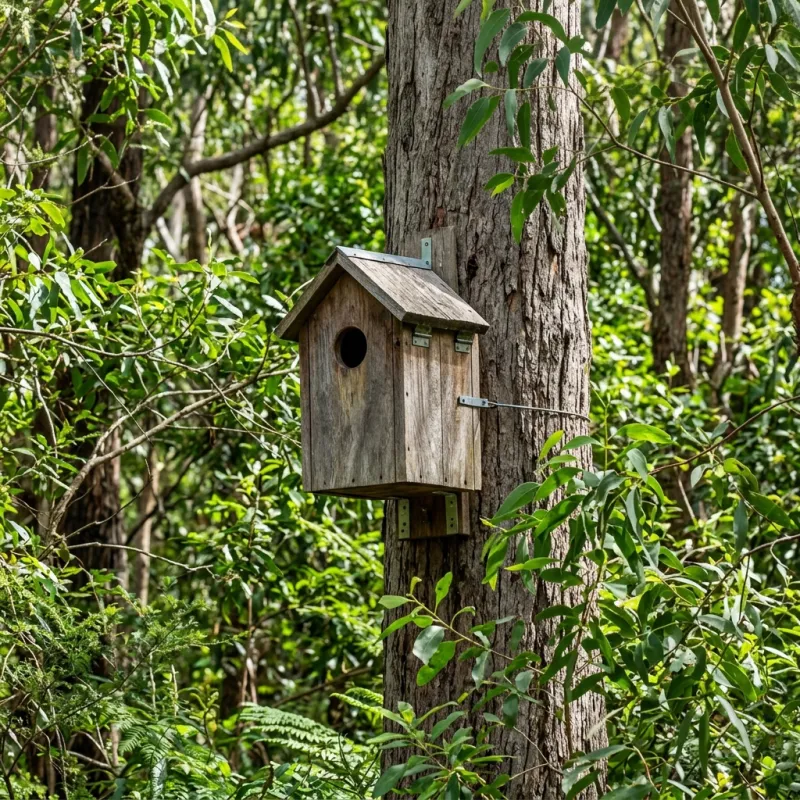 Animal nesting box installed as a humane alternative to a Lower Plenty roof cavity